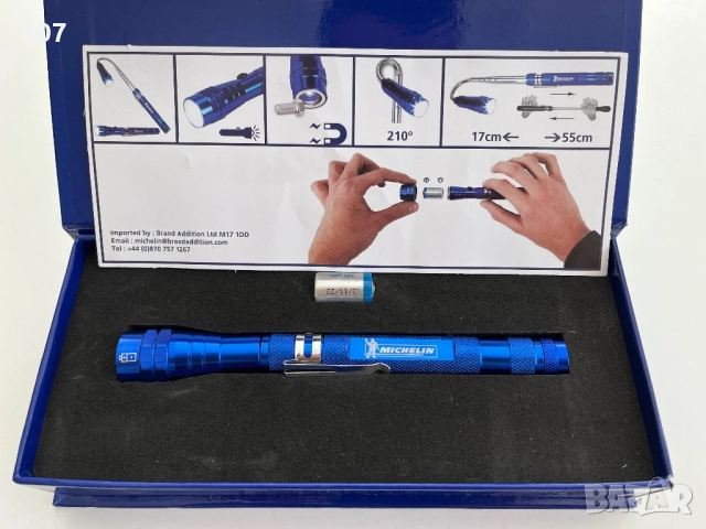 Michelin телескопичен фенер с магнит, снимка 3 - Къмпинг осветление - 51474441