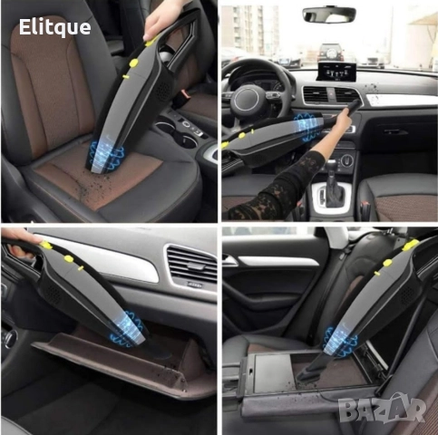 Практична прахосмукачка, подходяща за кола, 4 накрайника, снимка 2 - Друга електроника - 52864030