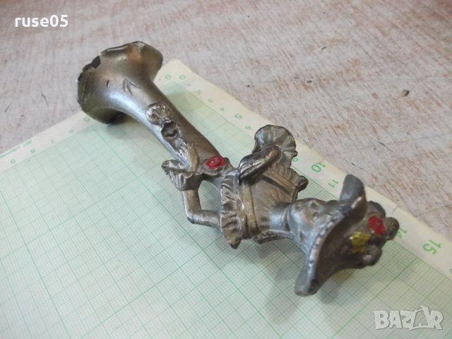 Фигура стара метална на градска жена от хайлайфа - 322 гр., снимка 7 - Други ценни предмети - 34660666