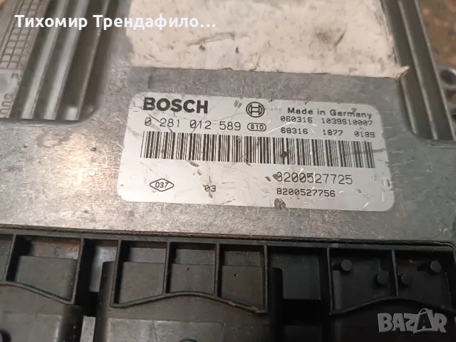 ECU компютър RENAULT MEGANE SCENIC 1.9 DCI , 0 281 012 589, 0281012589, 8200527725 8200527756, снимка 3 - Части - 48428574