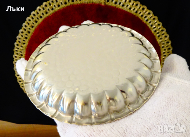 Посребрена чиния,купичка,релеф. , снимка 7 - Антикварни и старинни предмети - 36213445