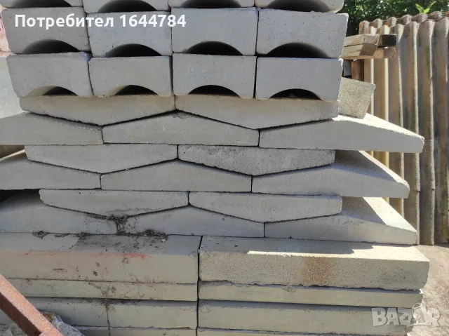 Бетонни бордюри, шапки, улеи