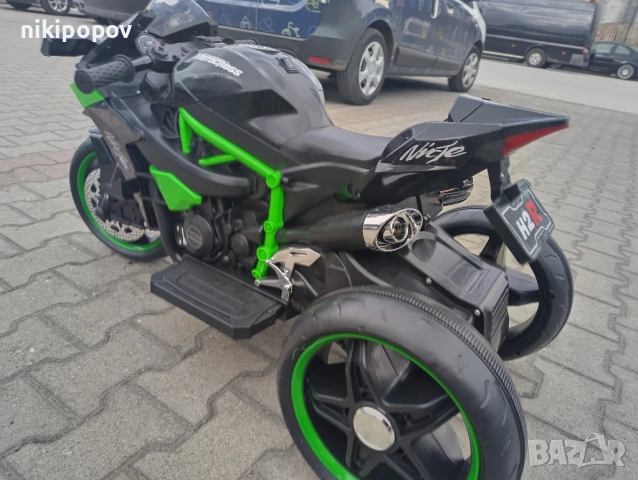 KAWASAKI акумулаторен мотор NINJA черен, снимка 9 - Детски велосипеди, триколки и коли - 53569680