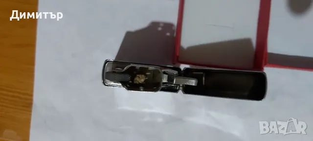 Продавам желязна запалка с надпис и кутийка , снимка 3 - Запалки - 48447950