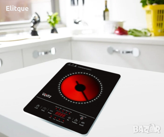 Инфрачервен котлон Oliver Voltz, 2000W, 280 x 360mm., 8 нива на температурата, LED екран, Черен, снимка 2 - Друга електроника - 52852403