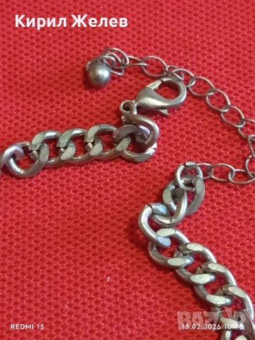 Романтично колие във формата на сърце ❤️ сребрист цвят стил и елегантност 51912, снимка 3 - Колиета, медальони, синджири - 53463048