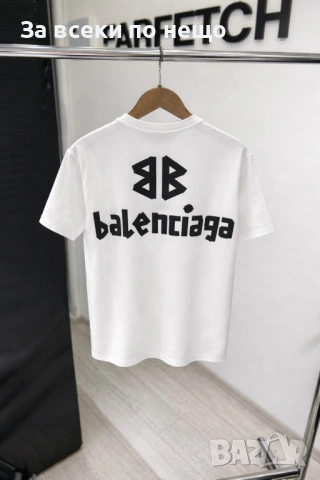 Balenciaga Мъжка Тениска👕Мъжка Блуза С Къс Ръкав - Различни Цветове - 5 Модела Код Urban38, снимка 4 - Тениски - 53669710