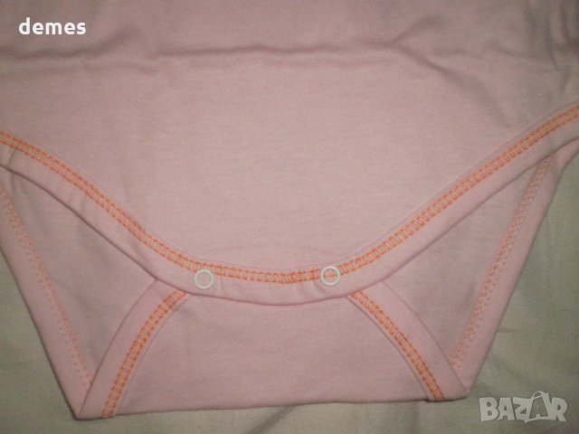  Ново бебешко розово боди без ръкав, размер 68, снимка 2 - Бодита за бебе - 33823544