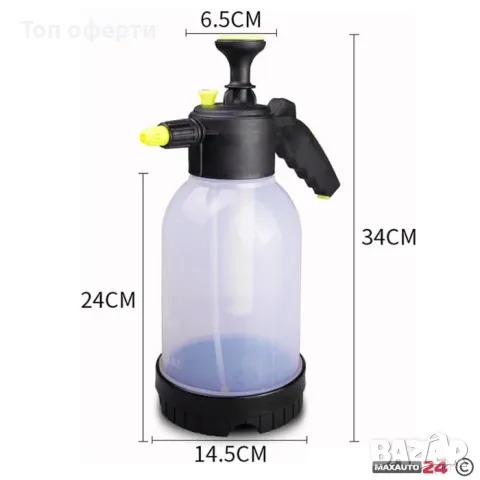 Пръскачка ръчна 2Л - PG57 ПРОЗРАЧНА, снимка 3 - Аксесоари и консумативи - 49346741