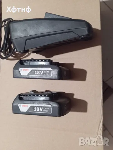 Продавам две батерии на Бош с зарядно 