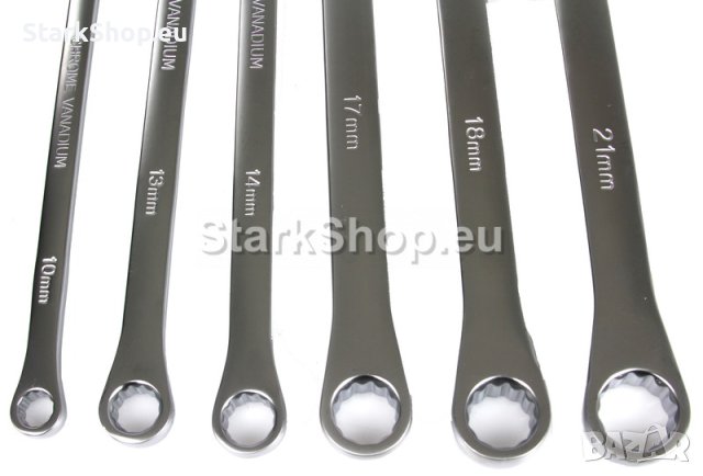 Дълги прави гаечни ключове 8–21 мм 6 части Mar-Pol, снимка 2 - Други инструменти - 40424471