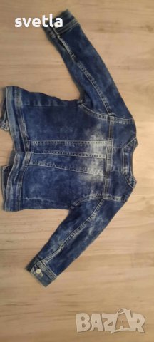 Уникално дънково яке , снимка 2 - Бебешки якета и елеци - 41875596