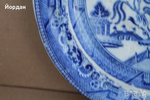 Стара английска чиния ''Staffordshire'' , снимка 6 - Колекции - 49961289