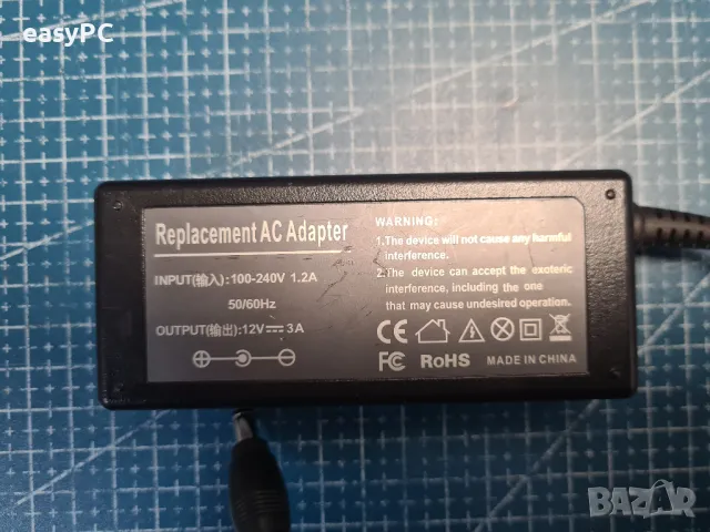 Захранващ адаптер 12V 3А, снимка 2 - Друга електроника - 48917656
