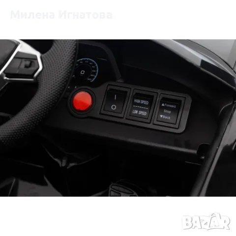 Акумулаторен джип Audi RS E-Tron GT 4X4 Licensed с меки гуми и кожена седалка 12V, снимка 9 - Детски велосипеди, триколки и коли - 55955860