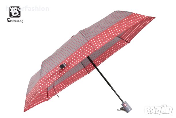 Автоматични дамски сгъваеми чадъри на точки, различни цветове, КОД: 41482, снимка 3 - Други - 34118491