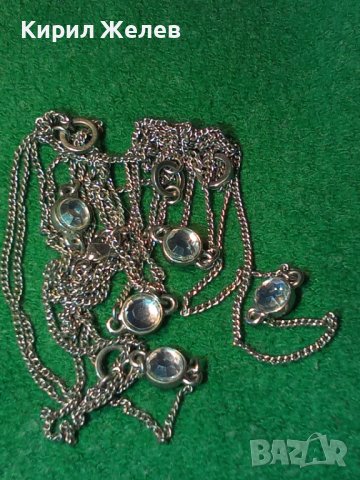 МОДНО НЕЖНО КОЛИЕ БЛАГОРОДНА СТОМАНА и КРИСТАЛИ СВАРОВСКИ 24014