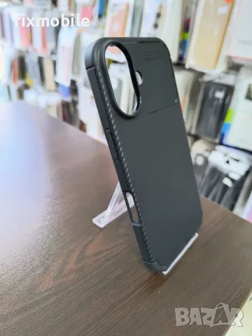 Apple iPhone 16 Carbon Fiber силиконов Калъф / Кейс, снимка 2 - Калъфи, кейсове - 48716952