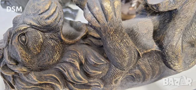 Поставка за Бутилка Вино Лъв Статуетка , снимка 6 - Декорация за дома - 48903367