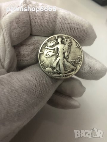 Сребърна монета САЩ ½ долар, 1943 Walking Liberty Half Dollar Маркировка на монетния двор "D" - Денв, снимка 4 - Нумизматика и бонистика - 41402713