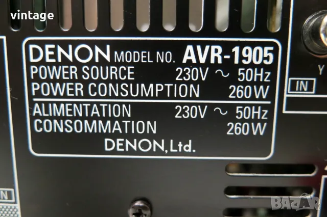 Denon AVR-1905, снимка 10 - Ресийвъри, усилватели, смесителни пултове - 49805880