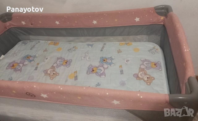 Бебешка кошара 2 нива + матрак , снимка 3 - Бебешки легла и матраци - 51683198