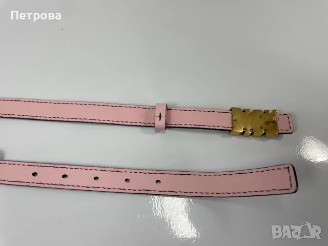 Тънък кожен колан Dior 90см Оригинал, снимка 6 - Колани - 55846094