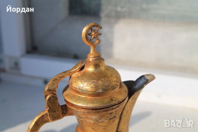 Кана за вода с шивачна позлата 19-ти век, снимка 2 - Антикварни и старинни предмети - 39920834