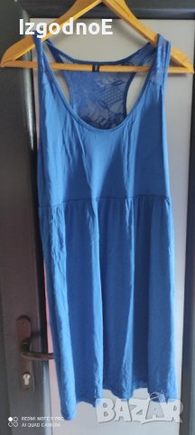 Л-ХЛ Синя плажна рокля, снимка 2 - Рокли - 41421384