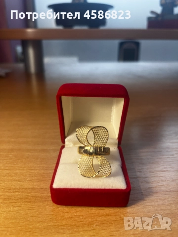 Златен пръстен – 14 карата, 2.3 г, снимка 2 - Пръстени - 52718663