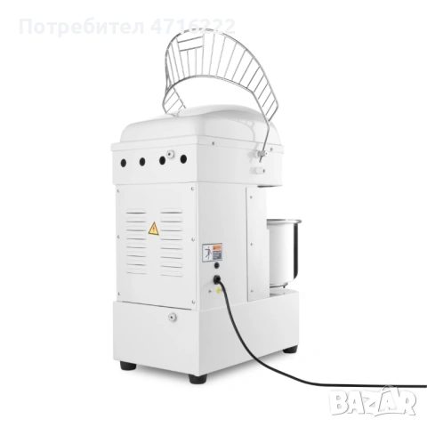 Професионална тестомесачка – 20 литра, 1,1 kW, с две скорости и капацитет до 13 кг тесто, снимка 7 - Обзавеждане на кухня - 53242678