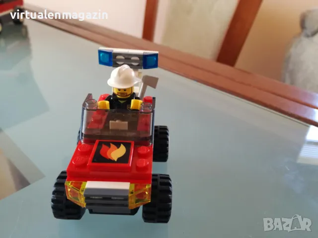 Конструктор Лего - модел LEGO Fire 7241 - Fire Car, снимка 1 - Конструктори - 47925316