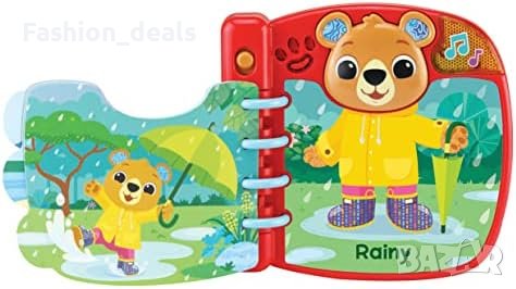 Нова детска играчка книга Мече дрехи време звук Подарък малко дете VTech 558303, снимка 5 - Други - 41282728