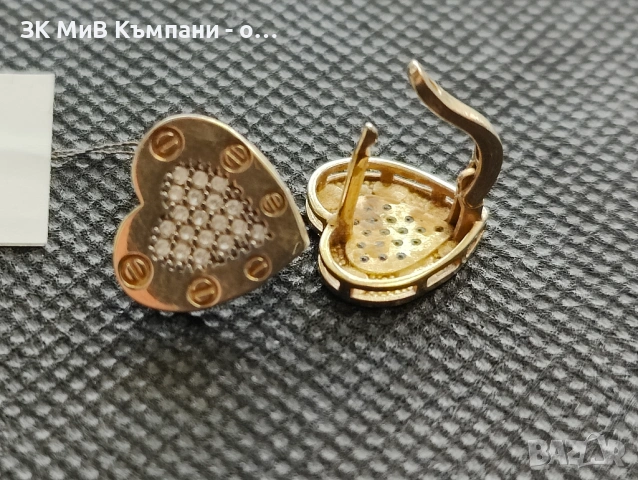 Златни дамски обеци 3.36гр-14к