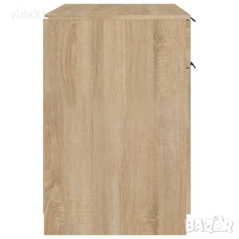 vidaXL Бюро, дъб сонома, 100x50x75 см, инженерно дърво, снимка 8 - Бюра - 56147926