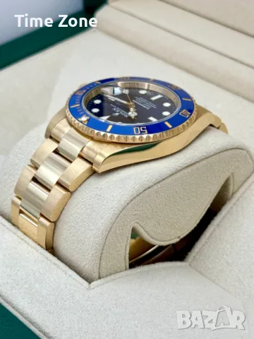 Rolex Submariner 41mm Yellow Gold Blue Dial Ceramic Automatic Различни Цветове, снимка 4 - Мъжки - 48183633