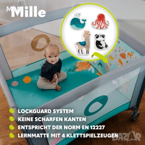 Кошарка за игра Lionelo Mille, 0-36 месеца, до 15 кг 100 х 100 см . 