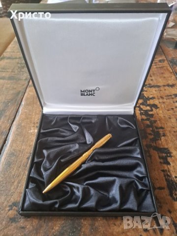 химикалка Montlbanc Meisterstück Solitaire Sol GP-PS позлатена 2930 Mod 164