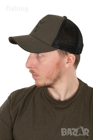 Шапка Fox Collection Trucker Cap Green & Black, снимка 2 - Екипировка - 41388453