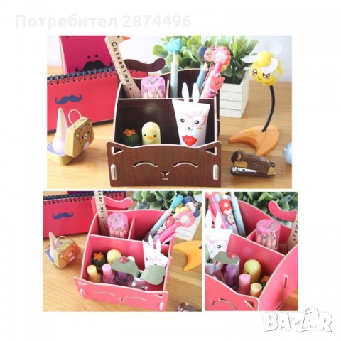 1940 Малък органайзер за детска стая с дизайн Коте, снимка 5 - Други стоки за дома - 35738721