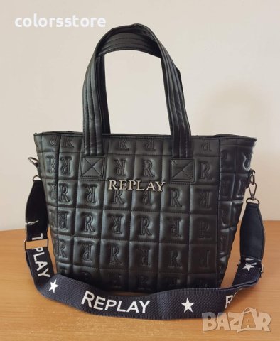 Черна чанта /реплика  Replay код Br-D34, снимка 1 - Чанти - 40757083
