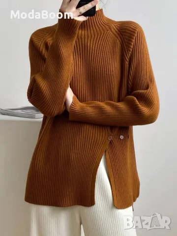 Стилни дамски зимни пуловери | различни цветове , снимка 6 - Блузи с дълъг ръкав и пуловери - 47970694