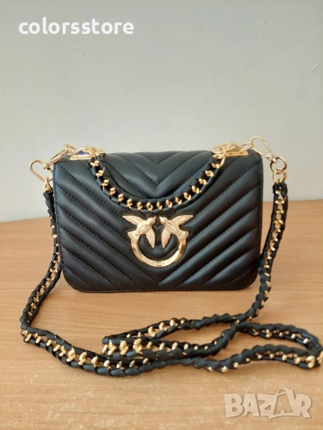 Черна чанта Pinko/SG-B113, снимка 3 - Чанти - 40596285