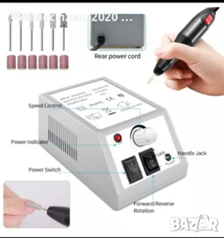 Професионален комплект за ноктопластика и маникюр S038-Х5(7-12), снимка 7 - Продукти за маникюр - 49195640