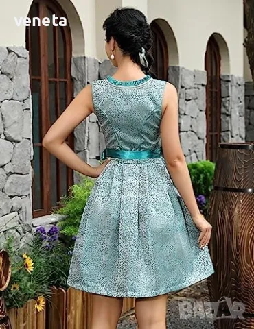 HAUSPROFI Дамска жакардова рокля от 2 части Dirndl, къса с престилка

, снимка 4 - Рокли - 48507402