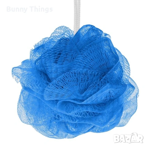 Мрежеста гъба за баня синя - нова