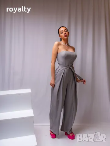 Сив дамски гащеризон 