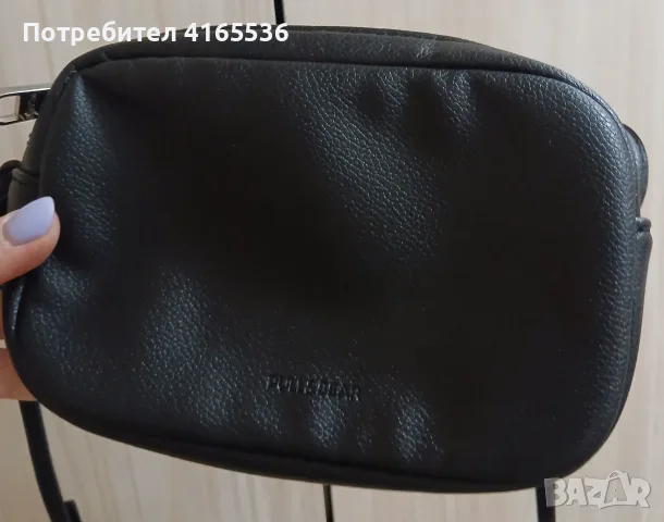 Черна малка чанта Pull and Bear, снимка 4 - Чанти - 55945659