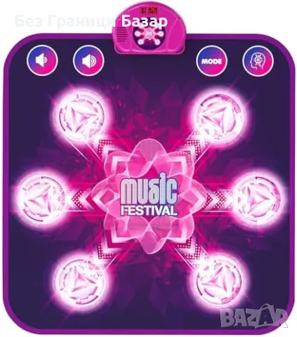 Нова Детска музикална постелка с 6 стрелки и 5 режима на игра деца