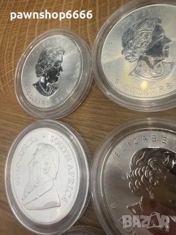 Лот инвестиционни сребърни монети по 1oz 9999 , снимка 9 - Нумизматика и бонистика - 55835045